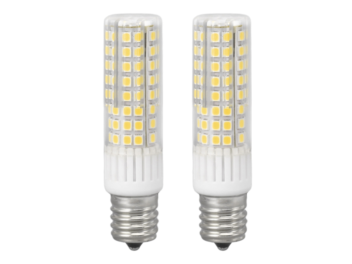 2 lâmpadas LED E17 100 LEDs 100‑240V para micro-ondas fogão luz branca | S/MARCA