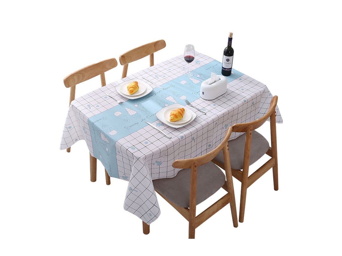 Toalha de Mesa Retangular À Prova de Derramamento e Lavável Toalha de Mesa para Piquenique Ao Ar Livre Jantar de Férias Estilo 1