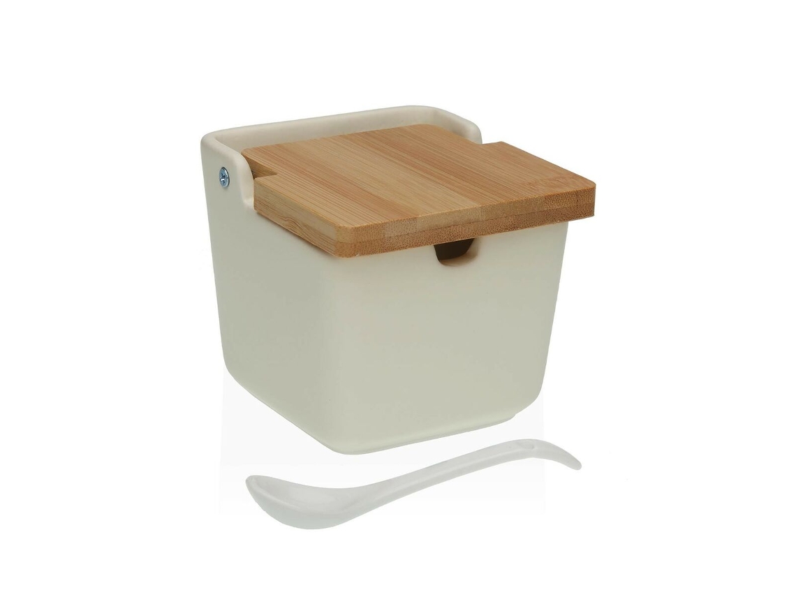 Açucareiro Versa Bege 8,8 X 8,5 X 8,8 Cm Cerâmica