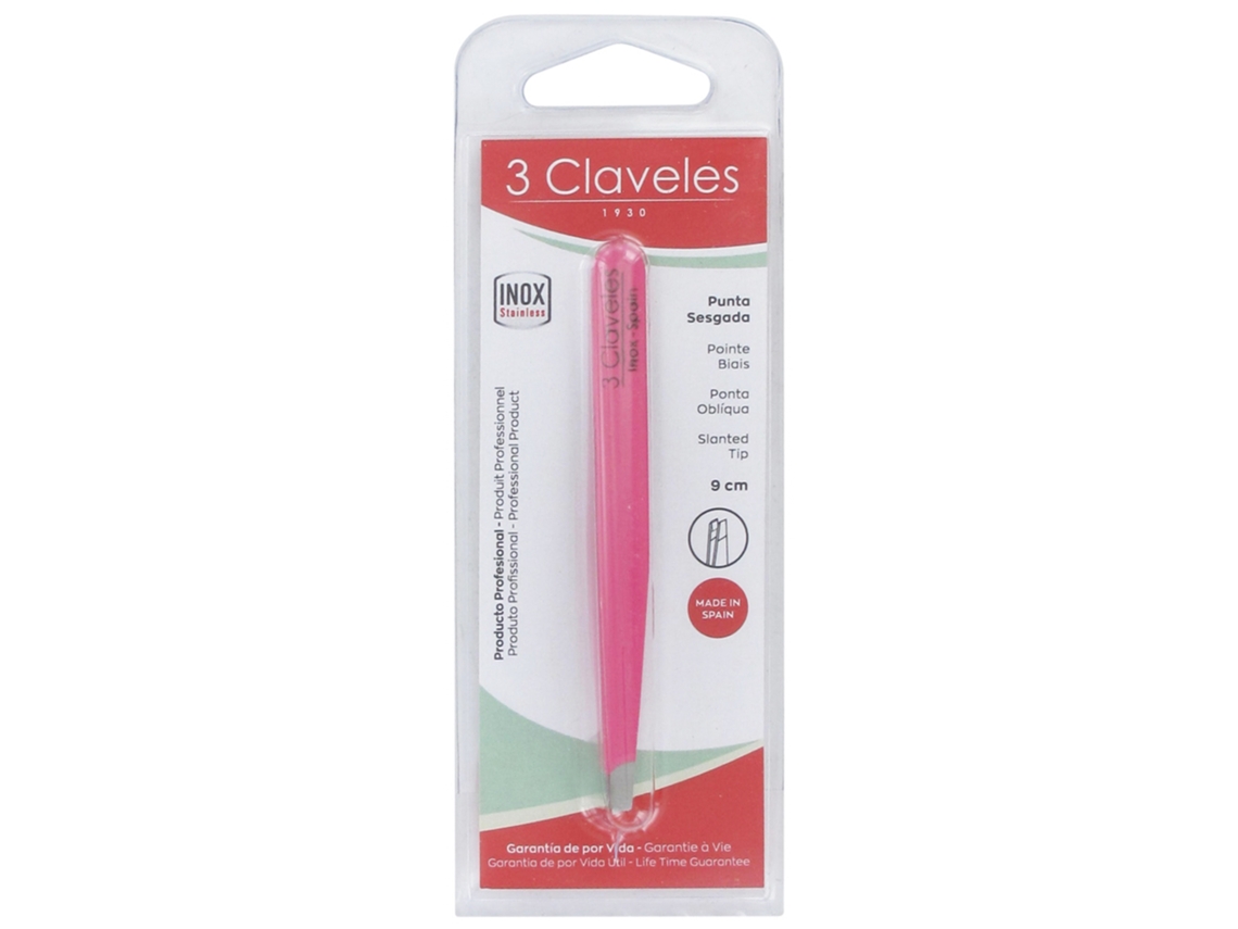 Pinça Cor Ponta Inclinada 9Cm Cor: Rosa 3 CLAVELES