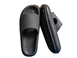 Chinelo de Banho Feminino 2026 Ultra Macio em EVA com Dedo Aberto, Antiderrapante e Resistente ao Escorregamento para Uso Interno.