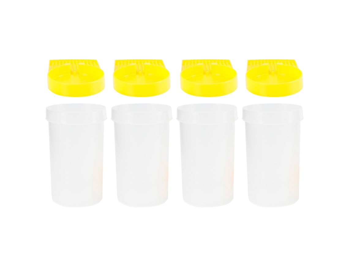 Alimentador de água Primerox para Abelhas, em plástico transparente, com 4 peças, para apicultura.