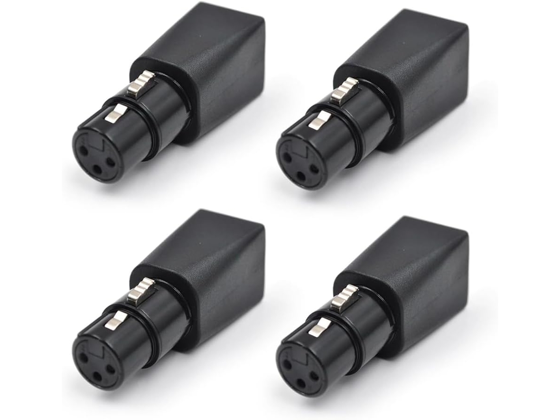 Adaptador Ethernet de 4 Peças com Conector Rj45, Xlr de 3 Pinos para Áudio e Vídeo. SFUSHOS
