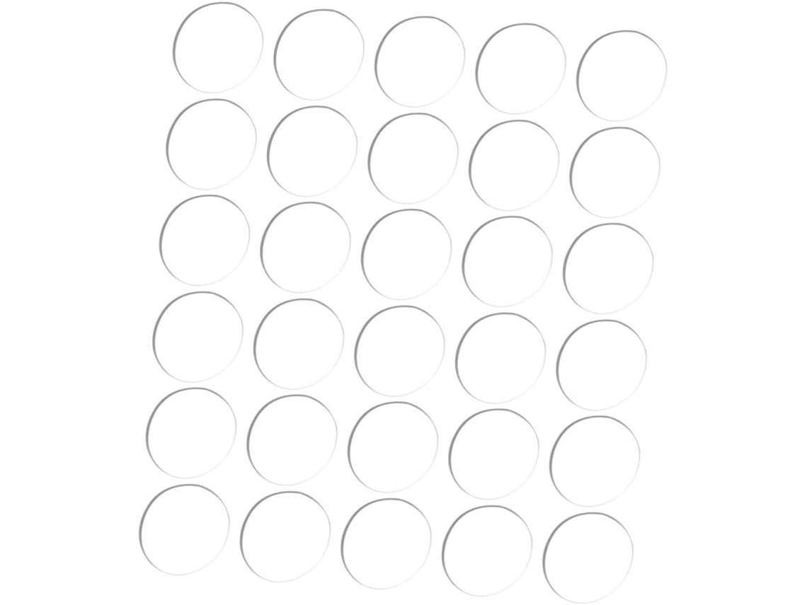 Luxshiny Conjunto De 30-protetores Antiderrapantes Para Móveis, 25mm X 3mm, Para Pés De Mesa, Proteção Contra Impactos E