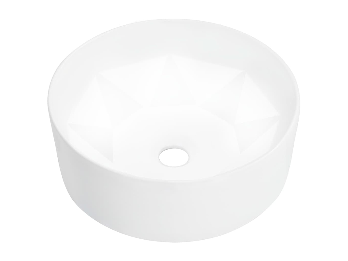Basin, Basins Vidaxl Branco Cerâmica (n/a)