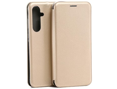 Capa para Samsung Galaxy A55 BELINE Pele Sintética Magnética Dourado