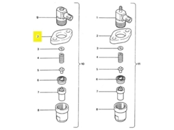 Flange Do Injetor Prateadovetus