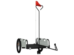 Bike Trailer, Bike Trailers Vidaxl Cinzeto Ferro (135 X 68 X 37 Cm)