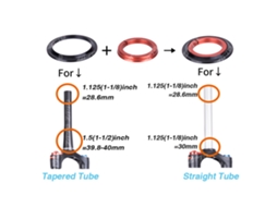 Conjunto De Cuscas De Cabeçote Para Bicicleta Com Rolamentos Cone Taperado Em Alumínio Acessório Bicicleta