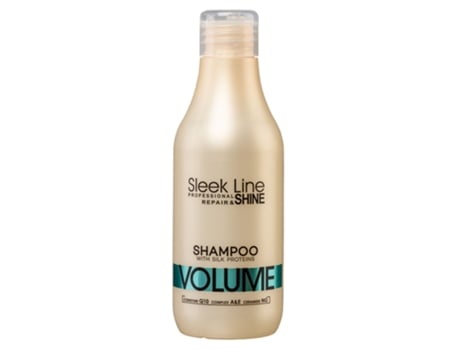 Sleek Line Volumizing Silk Infusion Hair Shampoo, 300ml Stapiz
