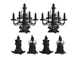Decoração De Halloween Com Laxiscreed, Vela Preta 3d Para Ambientar Festas E Assustar Com Estilo