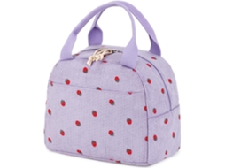 Lancheira para mulheres e homens, lindas bolsas de veludo cotelê reutilizáveis, lancheira térmica de grande capacidade, Aquaforge reutilizável
