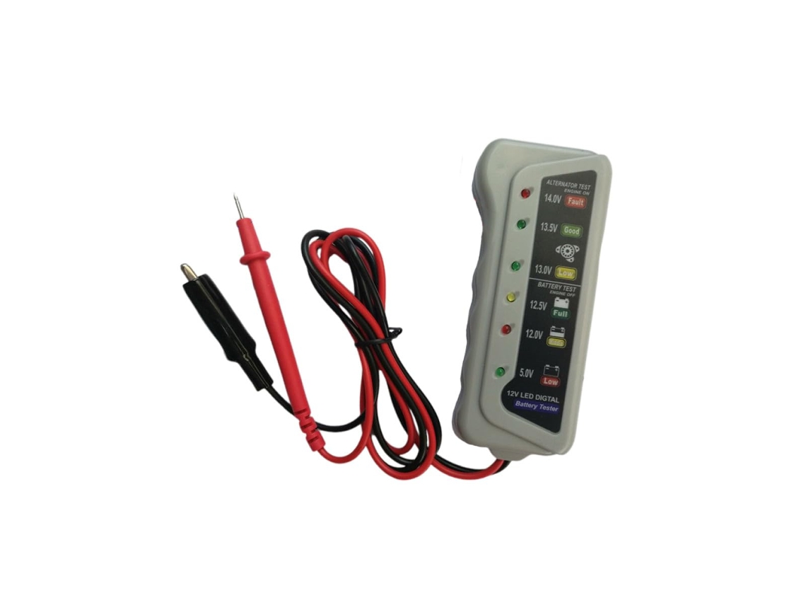 Analisador De Sistema Teste Bateria Automotiva Digital Prático Para Carregamento,inversão 12v E...