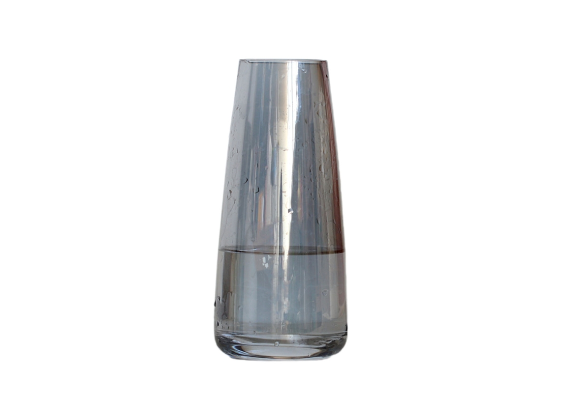 Vaso de Vidro Cinza Fumado Moderno LAXISCREED