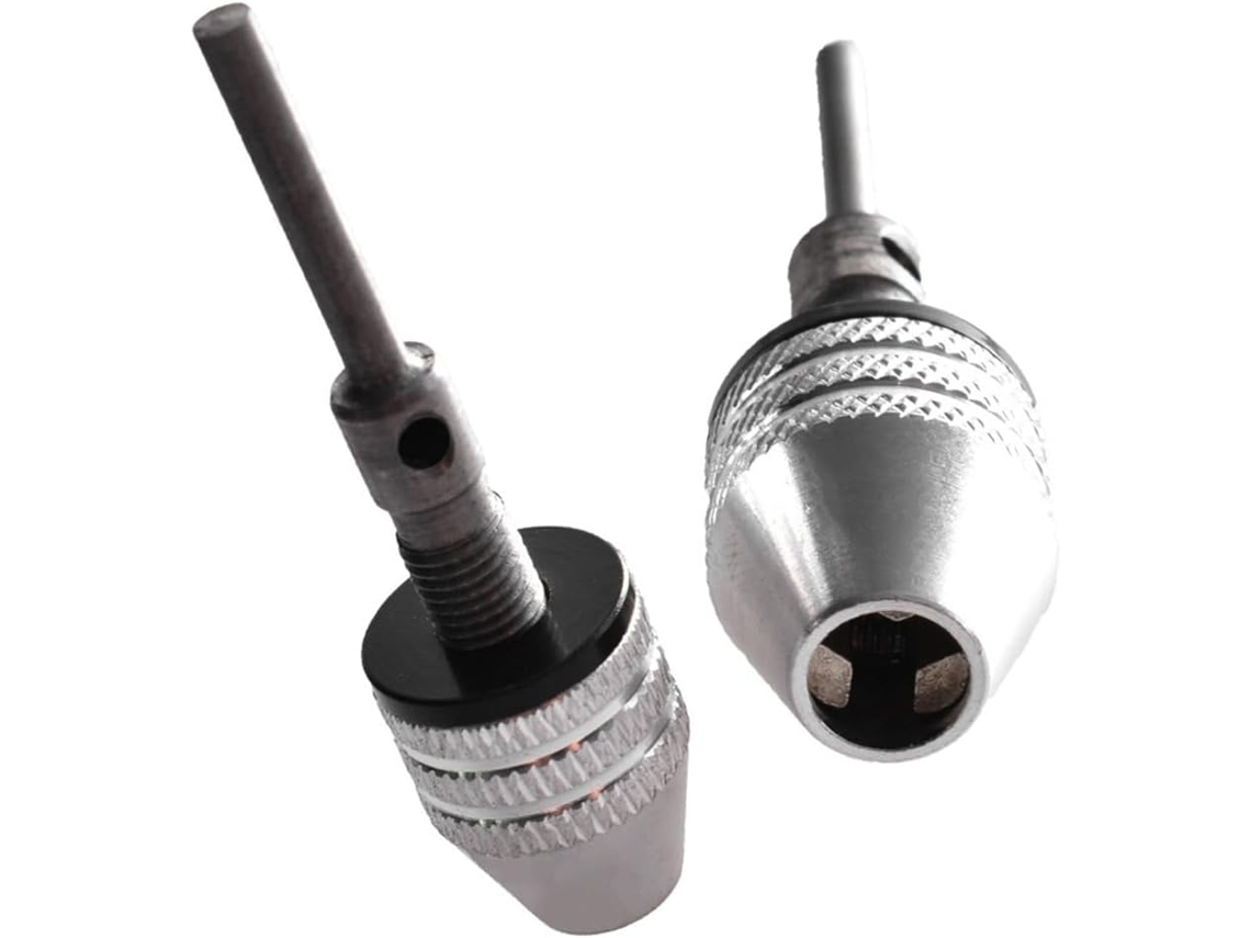 Conjunto De 2 Mandris Garras 0,3 A 3,4 Mm Com Haste Redonda Para Mandril Mini Elétrica