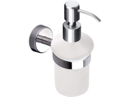 Dispensador De Jabón Líquido Com Suporte De Vidro Mate E Aço Inoxidável, Parede, Moderno E Resistente À Corrosão Para Banheiro 2025