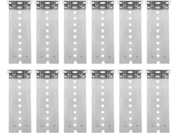 Shineofi Conjunto De 12 Peças Trilhos Deslizantes Para Bandeja Teclado Sob A Mesa Com Amplo Suporte Montagem Trilho