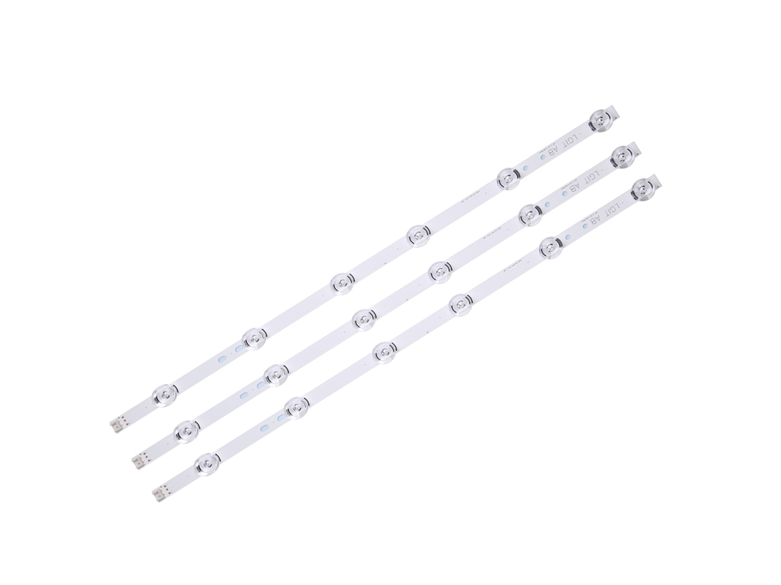 Conjunto de 3 Peças Barra Luz Led Universal com 6 para Tvs Lg 32 Polegadas: 32lb5800, Ug, 32lb5610, 32lb570b e 32lb5600, Uh BRILVIBERA