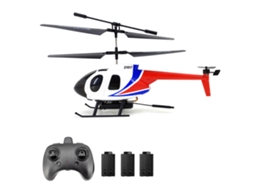 Helicóptero de controle remoto de 2,4 GHz com giroscópio, drone para crianças e adultos, 3 pilhas, brinquedo para presente.