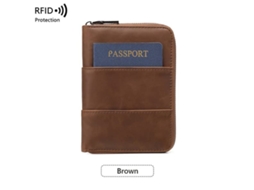 Porta-passaporte E Carteira De Viagem Com Bloqueio Rfid