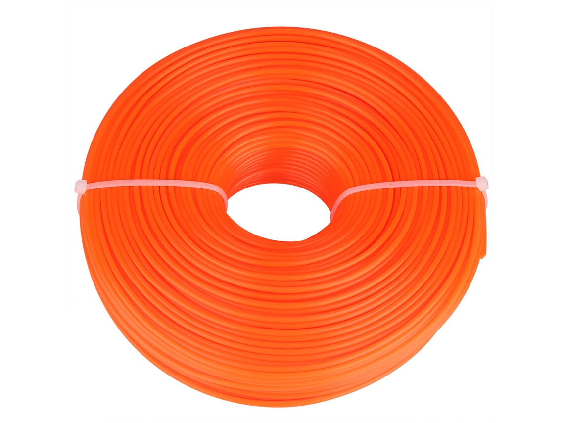 Fio De Cortador 2 4mm Nylon Redondo Corda Trimmer 120m Gasolina