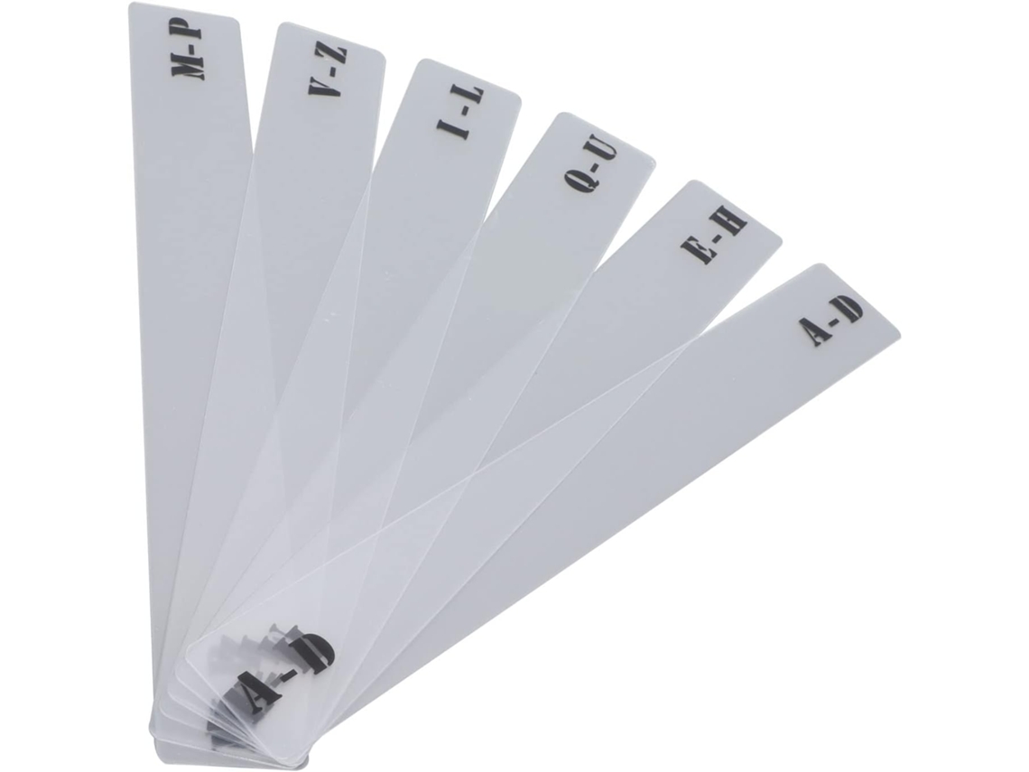 Cartão Divisor De Disco Horizontal Acuto Gkr34b Com Etiqueta Az Para Armazenamento Cds E Discos
