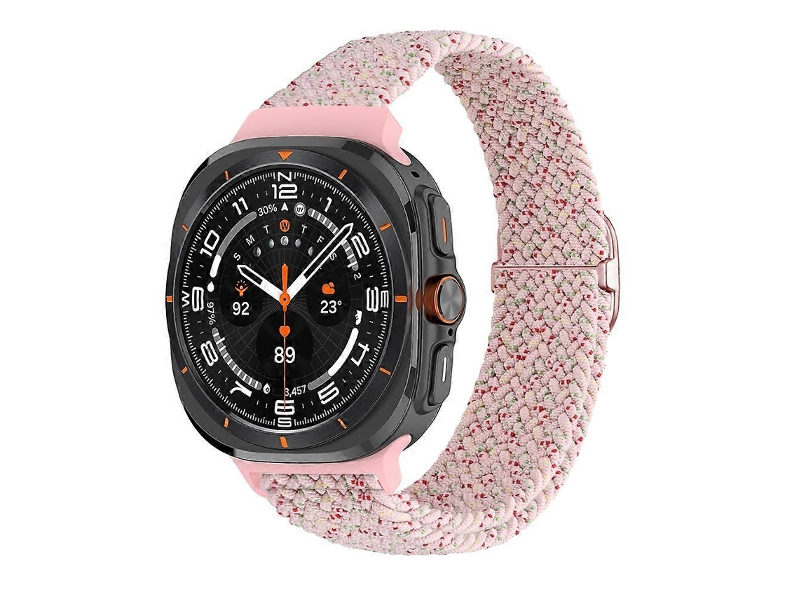 Pulseira De Nylon Trançado Com Fecho Deslizante Para Samsung Galaxy Watch Ultra 47mm