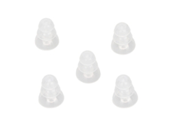 5pcs Tapões de Ouvido Silicone Macio 3 Camadas para Aids Auditivos