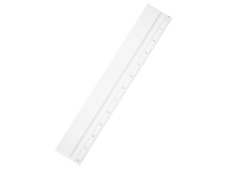 Régua matemática transparente Canight: ferramenta versátil para uso em mesa e para ensino.
