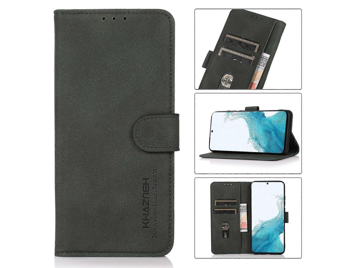 Capa De Couro Com Textura Fosca Khazneh Para Samsung Galaxy S22 5g