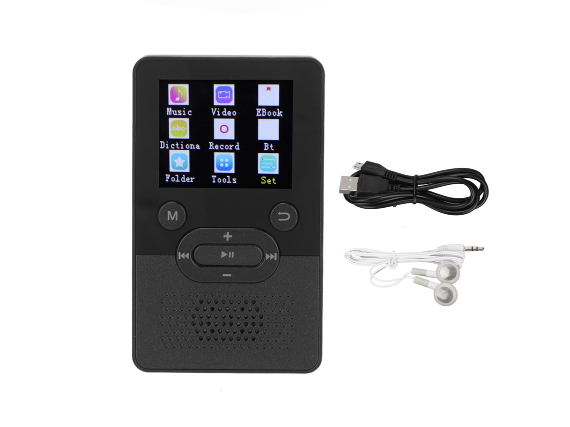 Mp3 Music Player EOOCOO (tela Colorida de 1,8 Polegadas com Bluetooth)