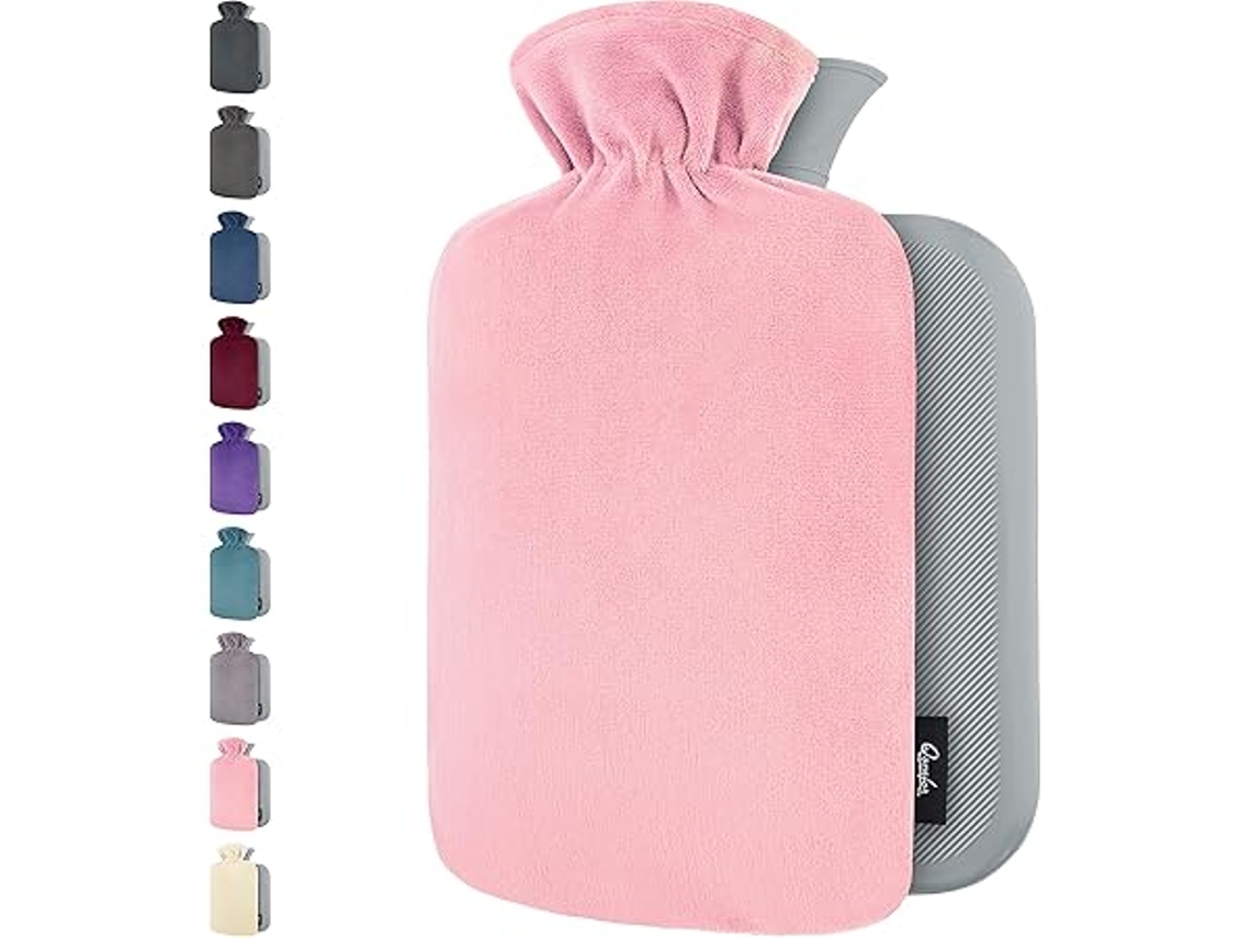 Bolsa Thermica com Capa de Veludo Macio de Alta Qualidade, 2 Litros, para Compressas Quentes e Frias Relaxamento Corporal Casa Viagem STELASPLEN