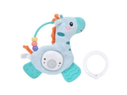 Primerox brinquedo Pelúcia Mordedor Pônei com Luz e Som Lavável para Bebê 0 3 Anos Verde