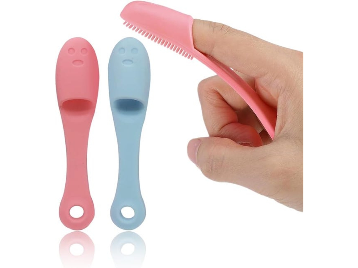 Dispositivos e escovas para limpeza facial, conjunto de 2 aplicadores de silicone para o nariz, para remover cravos e limpar.