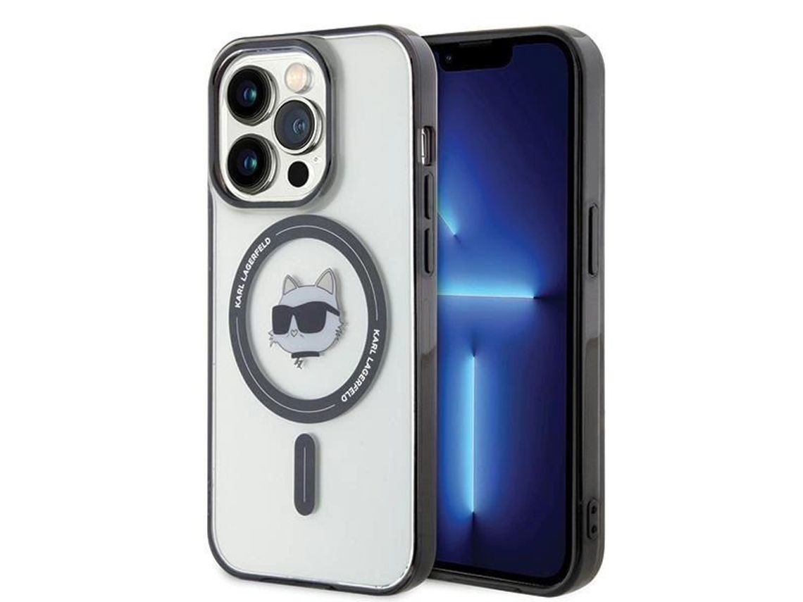 Estojo Magsafe Iml Choupette para iPhone 15 Pro KARL LAGERFELD Transparente
