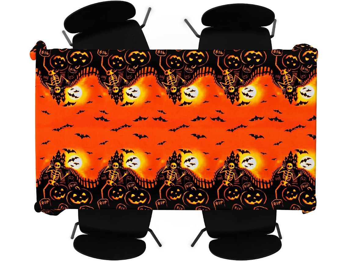 Toalha Mesa Kit 2 Peças Halloween Plástico