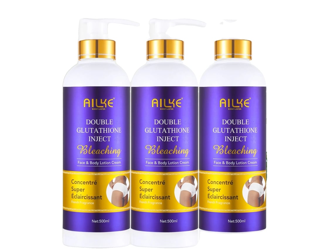 Conjunto Clareador De Pele Com Glutationa, Creme Hidratante, Corretor De Manchas Escuras,lotion 3pack Oem