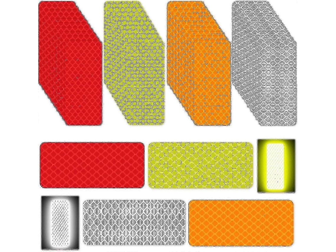 40 Unidades De Fita Refletora Autoadesiva, Para Bicicletas, Adesiva Segurança Par A Carros/bicicletas/escadas