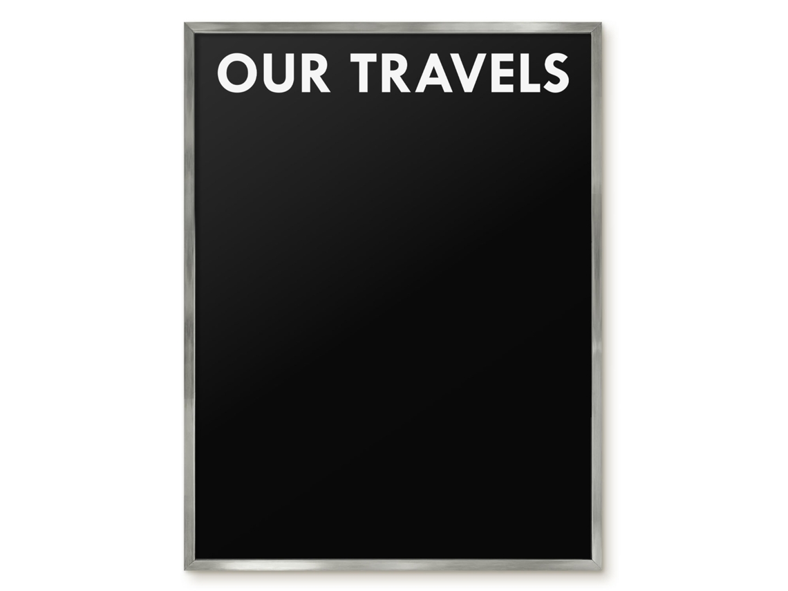 Magnetic Wall Board Our Travels For The Office Espelharte (60x80 Cm)