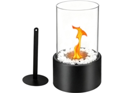 Luminária De Mesa Com Efeito Cintilante E Luz Fogão A Álcool