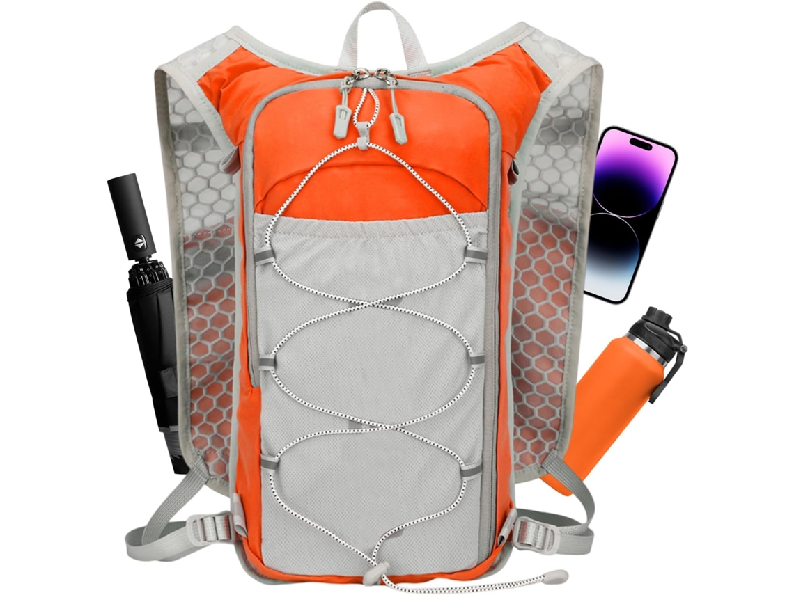 Mochila de hidratação refletora com bolsa multifuncional para uso doméstico, feminino e infantil.