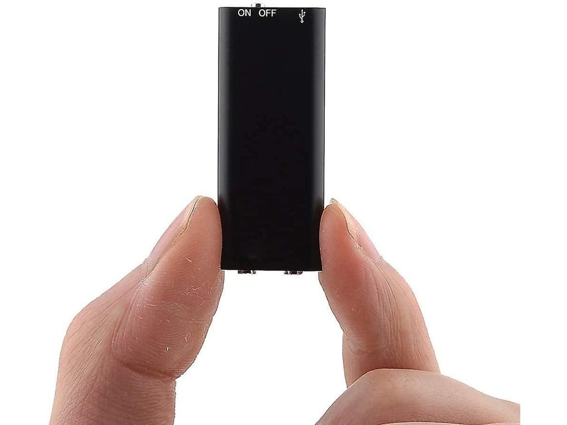 Lurelia Gravador De Voz Usb 8gb Com Usb Recarregável, Ativação Por Voz, Reprodução Mp3 Para Reuniões, Palestras - Preto