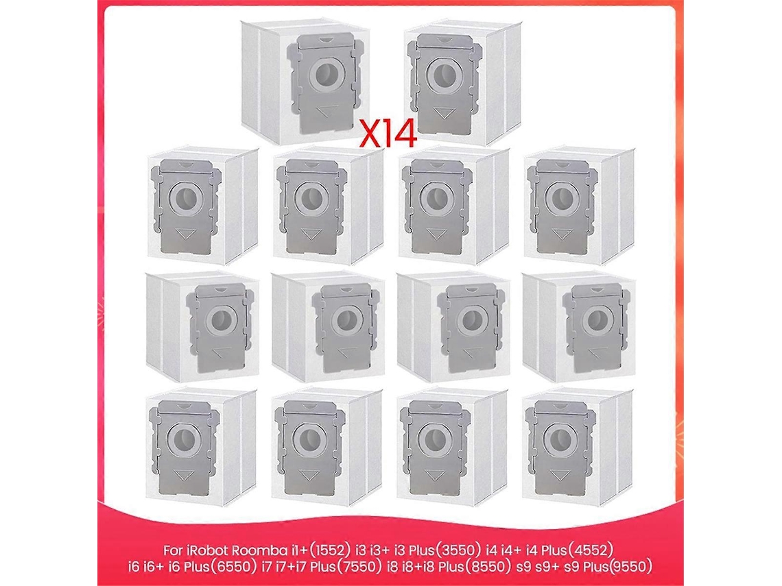 Conjunto De 14 Sacos Para Aspirador Pó Compatíveis Com Acessórios Robô. Tuotuo