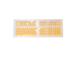 Aetheria keycaps Pbt Pudding 129 Teclas Oem Translúcidas Injeção Dupla para Teclado Mecânico Amarelo
