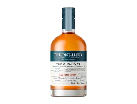 Whisky Single Malt GLENLIVET Single Cask Edition Butt 23 Anos Garrafa Medium (0.5 L - 1 Unidade)