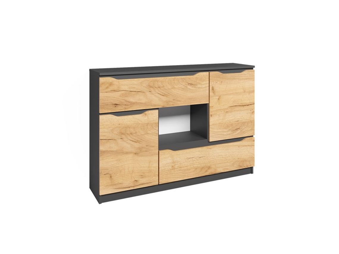 Cómoda Ruben Antracite VICCO Multicor (84 cm)