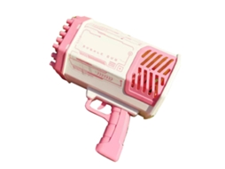 Máquina de fazer bolas de brinquedo para crianças com 69 bolinhas, portátil e com bateria de lítio rosa.