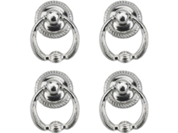 Conjunto De 4 Puxadores Vintage Em Formato Anel Para Gavetas, Em Liga De Zinco Com Parafusos, Ideais Para Armários E