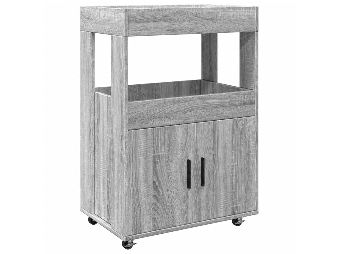 Carrinho de Bar 60x39,5x89 Cm Madeira Cinzento Sonoma MAISON EXCLUSIVE