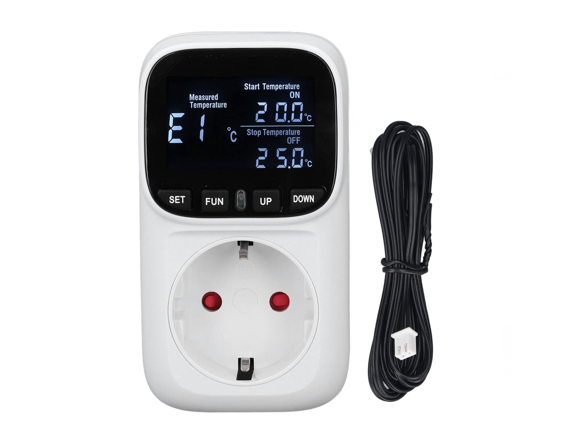 Tomada Termostática Digital com Display Retroiluminado 230V 16A